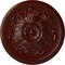 Ekena Millwork Legacy Acanthus Ceiling Medallion (Fits Canopies up to 3 1/2"), 12 3/4"OD x 7/8"P, Brushed Mahogany CM12LEBMF - alternate 1
